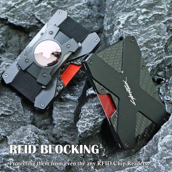 CyberTank Wallet for Men With Airtag Holder - Picture 2 of 7